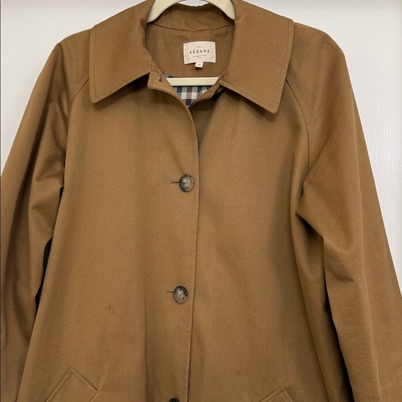 Sezane Clyde Tan Trench Coat - Picture 6 of 9